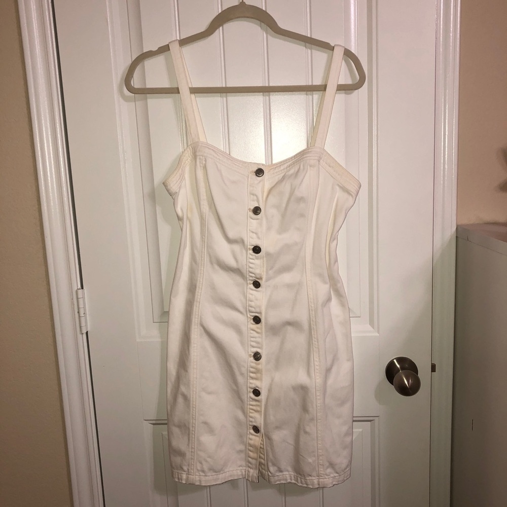 Pacsun White Denim Dress Size M